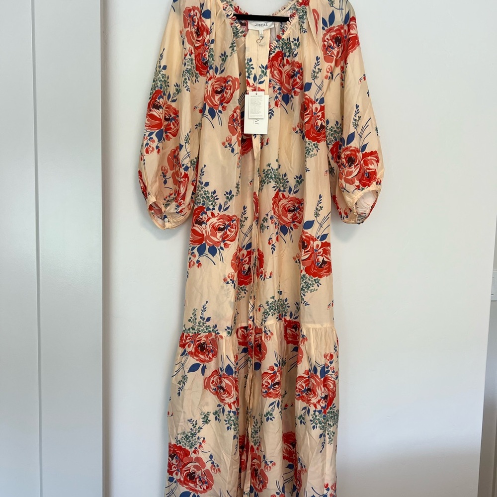 The GREAT Silk Floral Bell Sleeve Dress NWT Retails $675